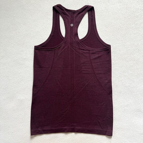 Lululemon Magenta Purple Aurora Black Swiftly Tech Racerback Tank Workout Top 6 - Picture 6 of 6